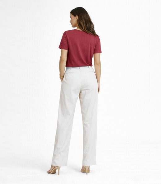 Blusa Feminina Manga Curta Infinita Cor Vermelho