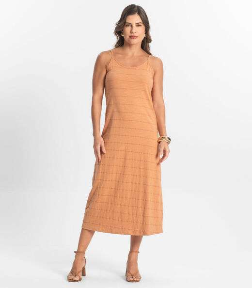 Image_Vestido Midi Meia Malha Listrada Select Marrom