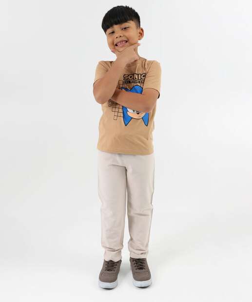 Image_Calça Infantil Reta Bolsos Marisa Tam 4 a 10 Bege