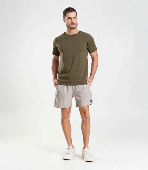 Bermuda Masculina Lisa De Microfibra Long Bong Bege