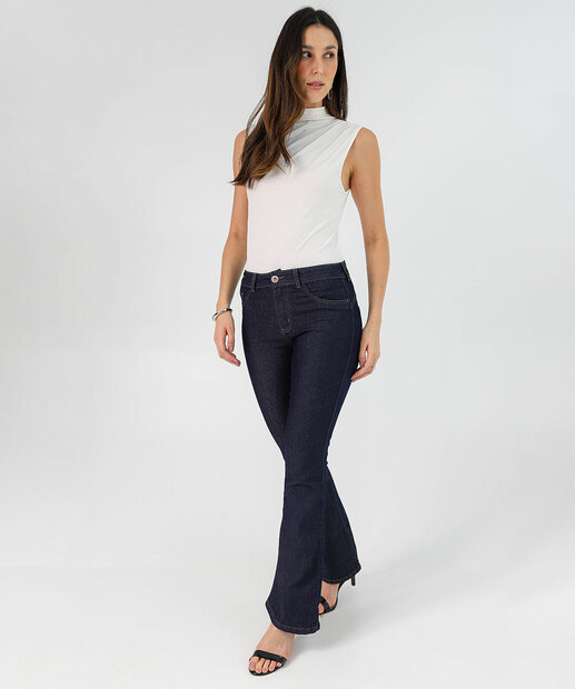 Image_Calça Jeans Flare Feminina Biotipo Azul