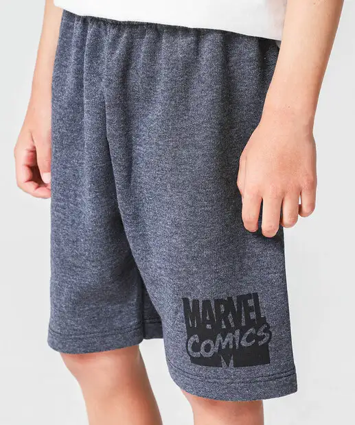 Conjunto Infantil Estampa Vingadores Marvel Tam 4 a 10 Off White