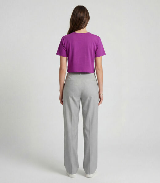 Blusa Feminina em Molecotton Viscose Infinita Cor Roxo