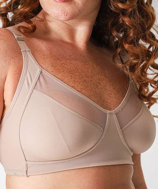 Sutiã Sem Bojo Sem Aro Plus Size Marisa Bege