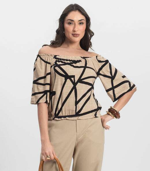 Image_Blusa Feminina Ciganinha Infinita Cor Marrom