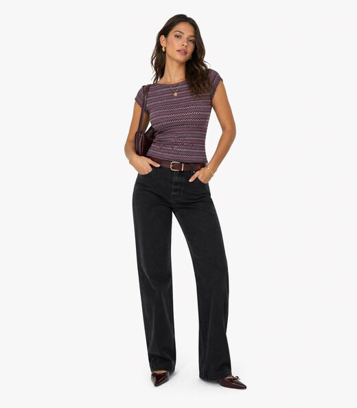 Blusa Feminina Em Jacquard Marino Infinita Cor Roxo