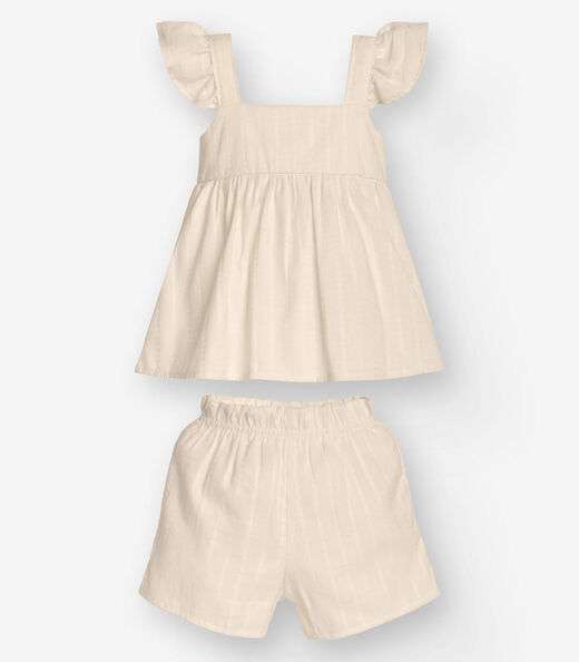 Image_Conjunto Bata com Shorts Bebê Trick Nick Bege