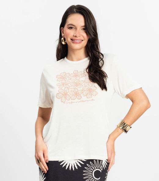 Blusa Feminina em Visco Tricot Rovitex Bege