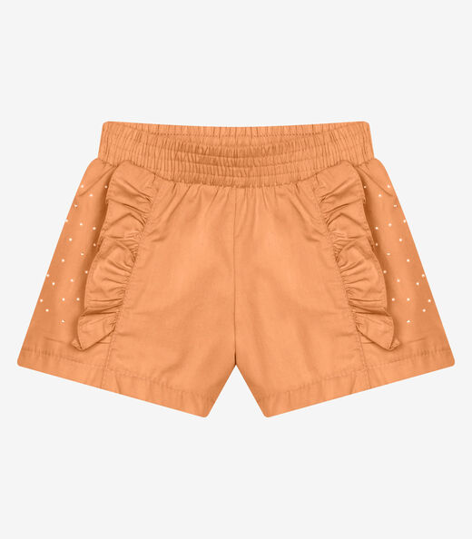 Conjunto Menina Blusa Com Shorts Trick Nick Branco