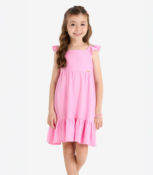 Image_Vestido Verão Menina De Alças Rovi Kids Rosa
