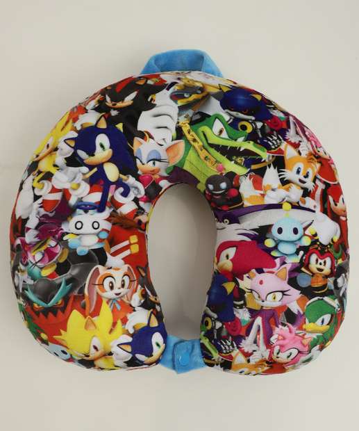 Almofada Pescoço Estampa Sonic