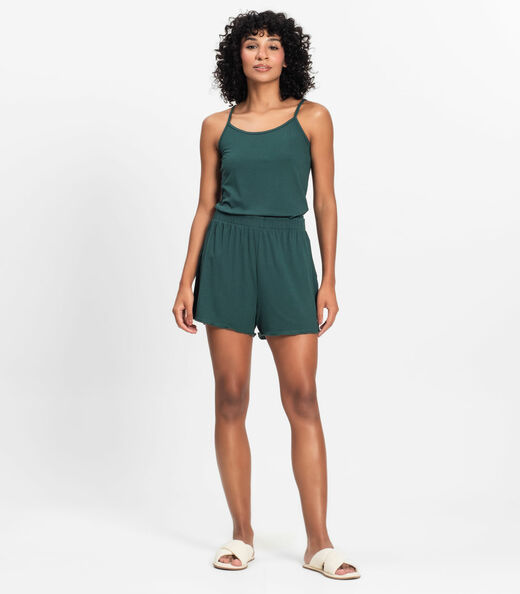 Pijama de Alça Feminino Select Verde