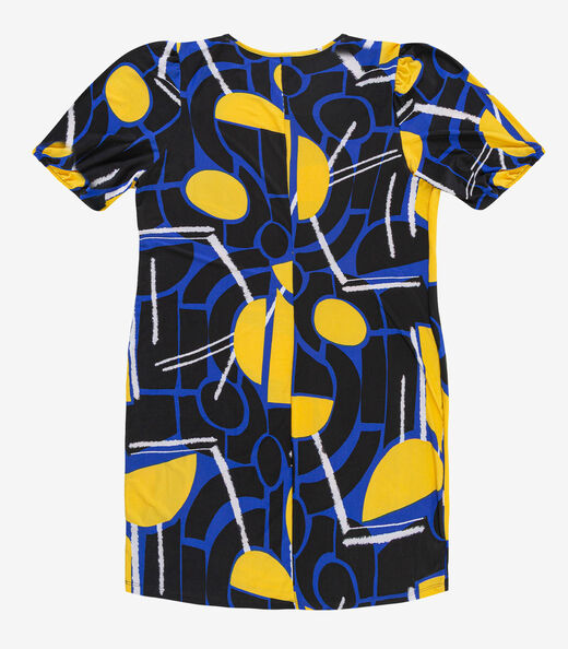 Vestido Malha Fria Plus Infinita Cor Azul