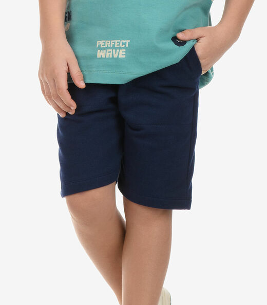 Conjunto Camiseta com Bermuda Menino Rovi Kids Verde