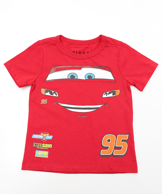 Conjunto Infantil Carros Disney Tam 1 a 3 Vermelho