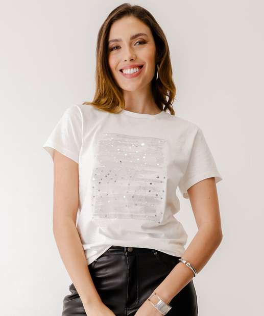 Image_Blusa Feminina com Paetês Curta Marisa