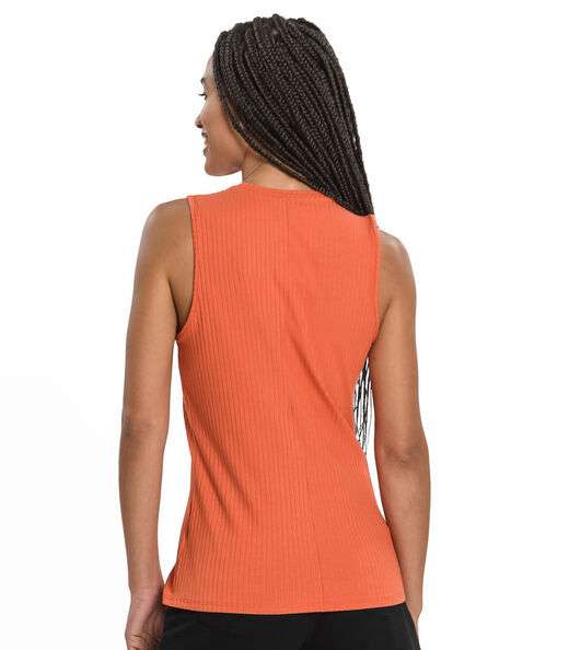 Regata Feminina Ribana Canelada Rovitex Laranja