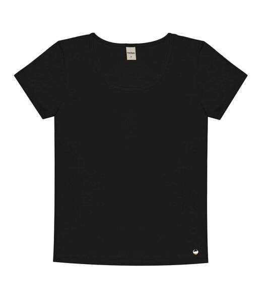 Blusa Feminina Viscotorcion Básica Rovitex Preto