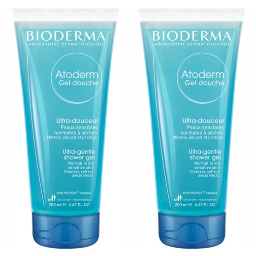 Image_Kit com 2 Unidades de Gel De Limpeza Corporal Suave Bioderma Atoderm 200ml