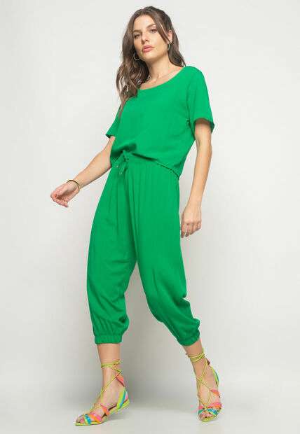 Image_Calça Jogger Viscolinho Verde Salvatore Fashion