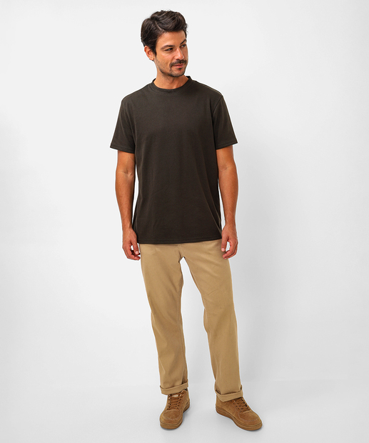 Camiseta Masculina Suedine Manga Curta Marisa Verde