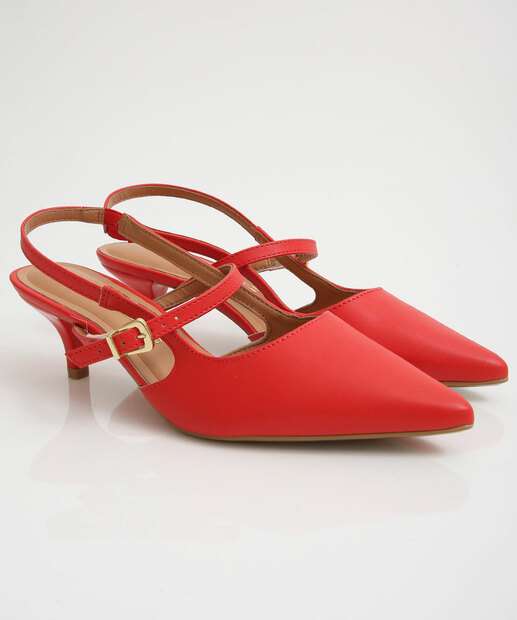 Scarpin Feminino Slingback Salto Fino Vizzano