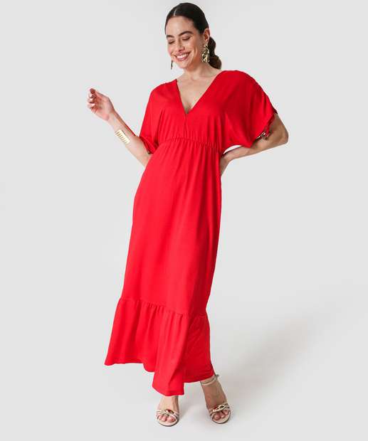 Image_Vestido Midi Feminino Cachecour Marisa Vermelho