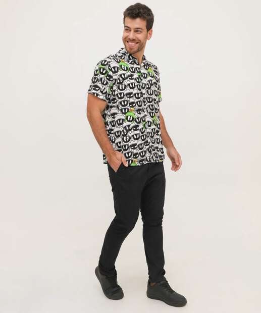 Camisa Masculina Estampa Marvin ET Looney Tunes