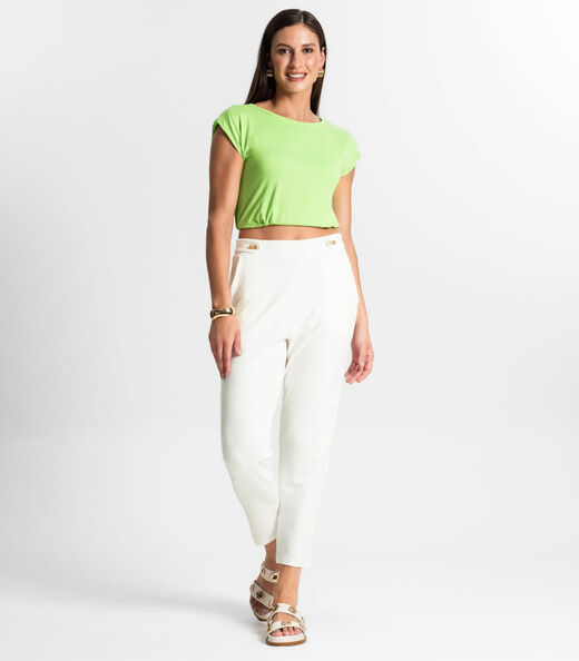 Blusa Feminina Manga Curta Rovitex Verde