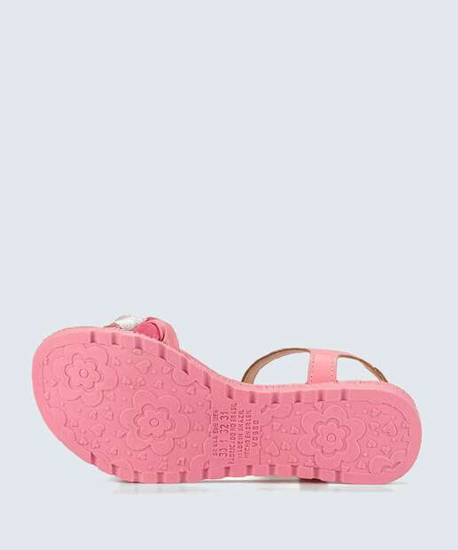 Sandália Infantil Tiras Trançadas Pink Cats 