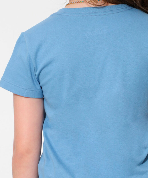 Camiseta Juvenil Estampa Stitch Disney Tam 10 a 16