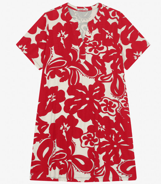 Image_Vestido Curto Feminino Plus Size Secret Glam Vermelho