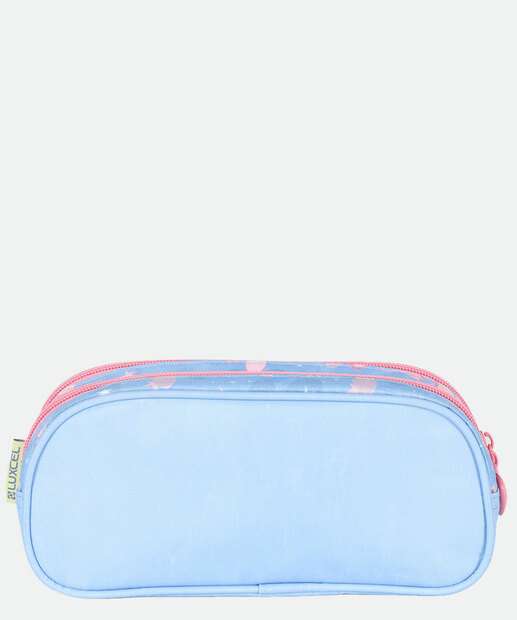 Estojo Escolar Infantil Stitch e Angel Disney