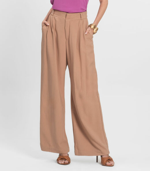 Calça Pantalona Feminina Endless Marrom