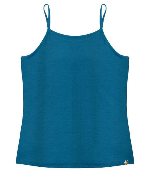 Blusa de Alça Feminina Viscotorcion Básica Rovitex Azul