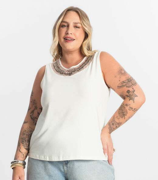 Regata Feminina Secret Glam Bege