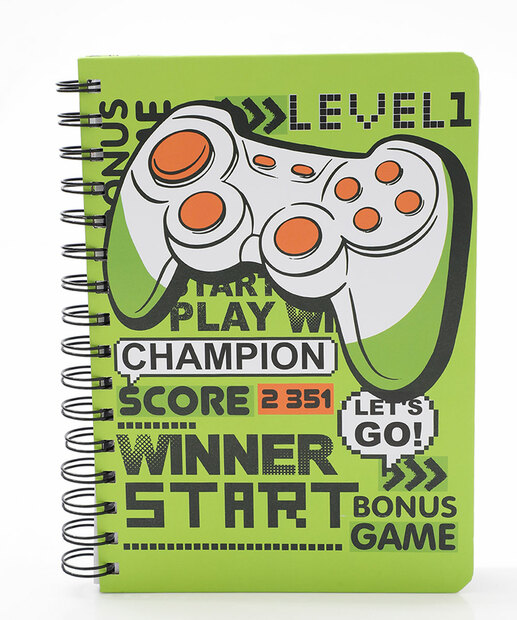Image_Caderneta Anotações Vídeo Game Marisa Verde