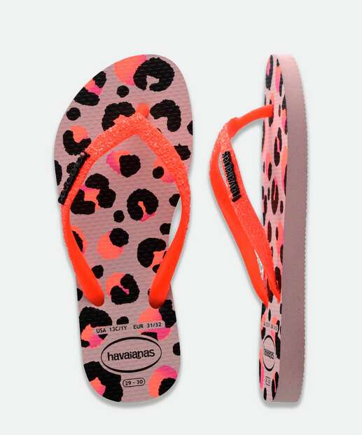 Chinelo Havaianas Infantil Slim Glitter
