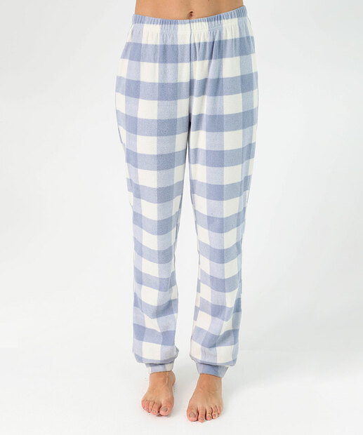 Pijama Feminino Estampa Xadrez Marisa Azul