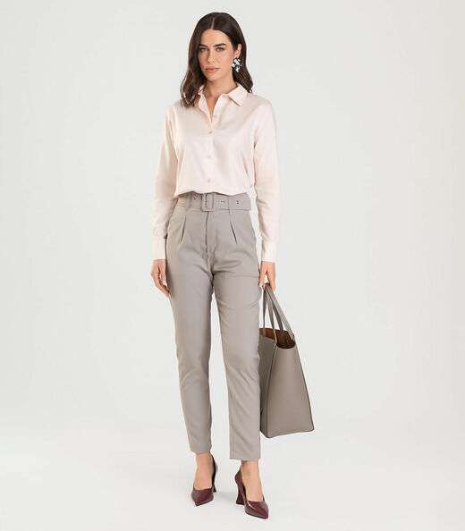 Image_Calça Cenoura Feminina Com Cinto Dianna Baunilha