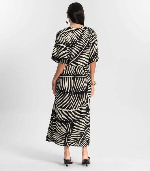 Vestido Super Midi Feminino Rovitex Preto