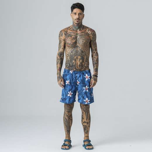 Image_Bermuda Estampada Rock e Soda Masculina Elástico Praia Verão