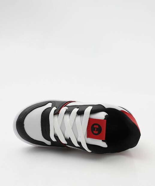 Tênis Infantil Casual Recorte Branco