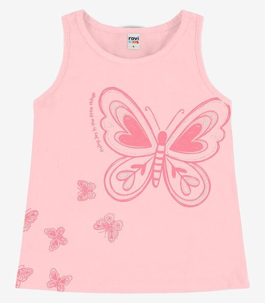 Image_Regata Infantil  Meia Malha Com Estampa Rovi Kids Rosa