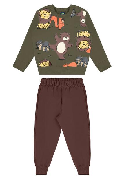 Conjunto Peludinhos Blusão Bee Loop