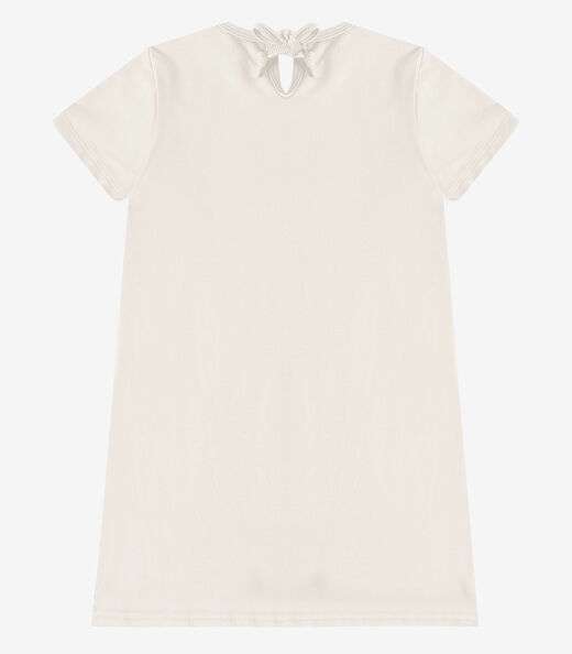 Vestido Menina Infantil em Molecotton Select Bege