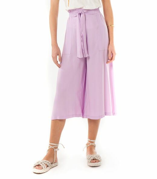 Calça Feminina Pantacourt Viscose Modena Endless Roxo