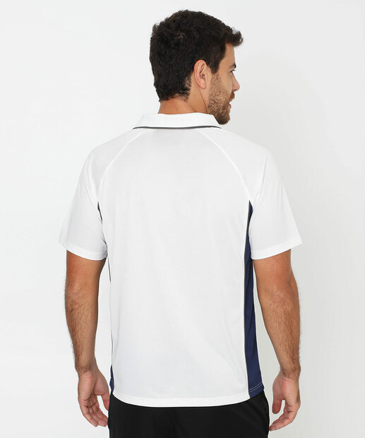Camiseta Polo Masculina Fitness Marisa Branco