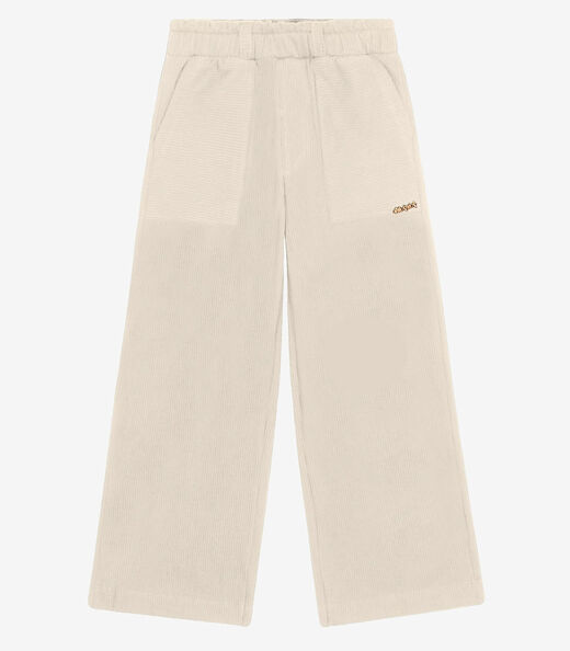 Image_Calça Wide Leg Feminina Infantil Trick Nick Bege