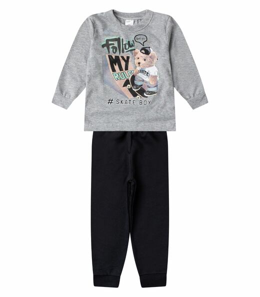 Image_Conjunto Menino Blusa Longa E Calça Select Cinza